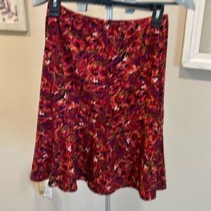 ABG floral mini elastic waist looks cute with a tie up linen white shirt